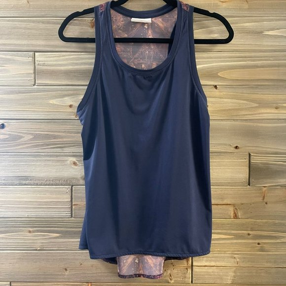 CALIA Limited Edition Navy Racerback Mesh Detail Athleisure Tank Top Women's XS - Picture 11 of 11